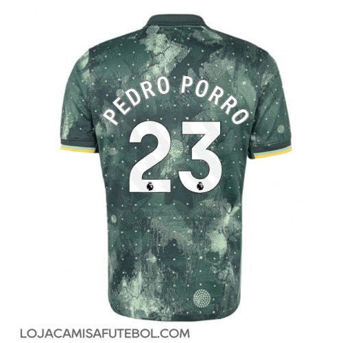 Camisa de Futebol Tottenham Hotspur Pedro Porro #23 Equipamento Alternativo 2024-25 Manga Curta